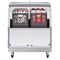 Maxx Cold Milk Cooler, 34 in.W, Stores up to 8 13 in. Milk Crates, in Stainless Steel MXMC34HC - alternate 5